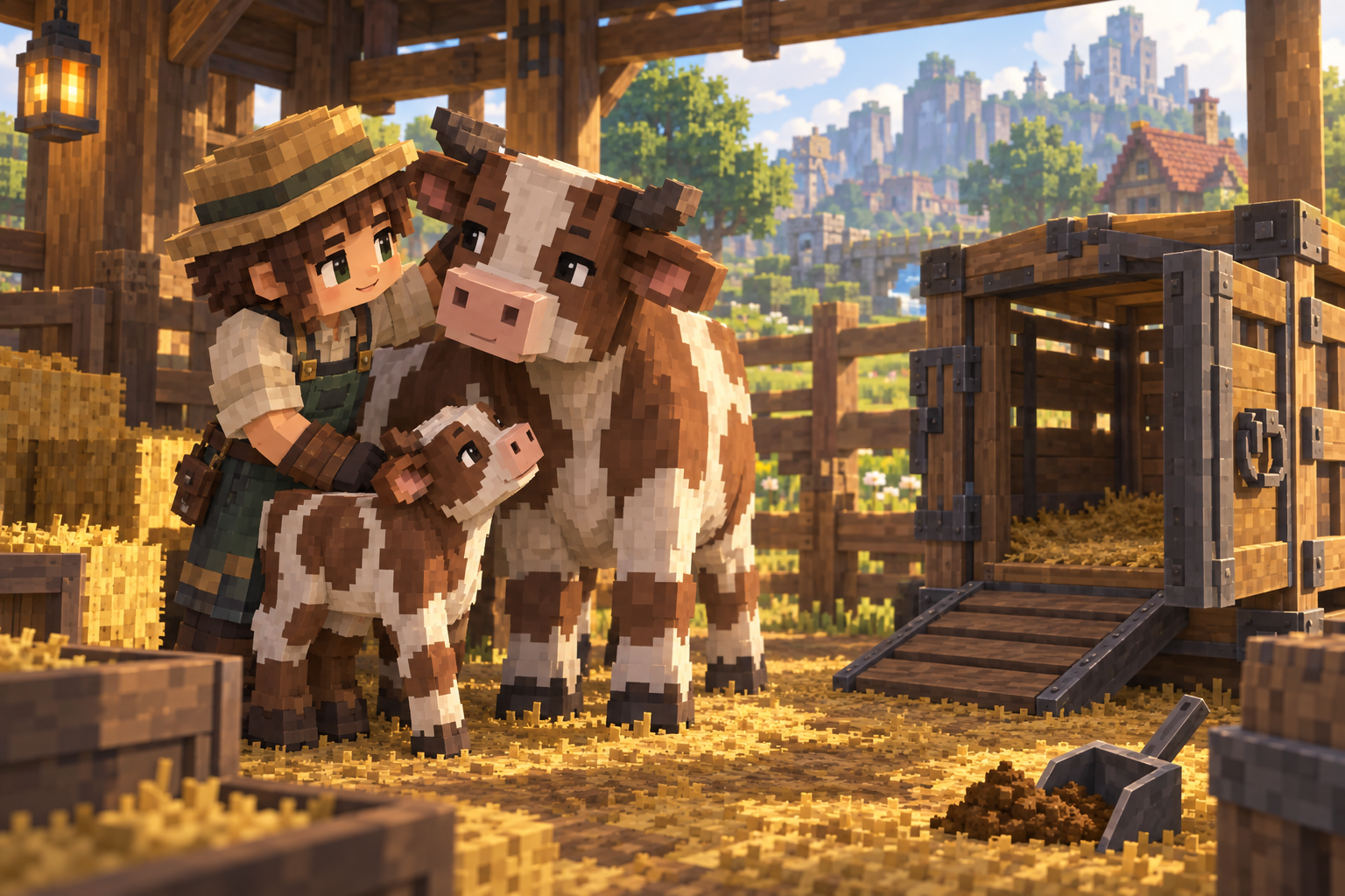 Artwork for Core Animal Care: Add large-animal capture crates, tamed juvenile growth, breeding rules and manure production.