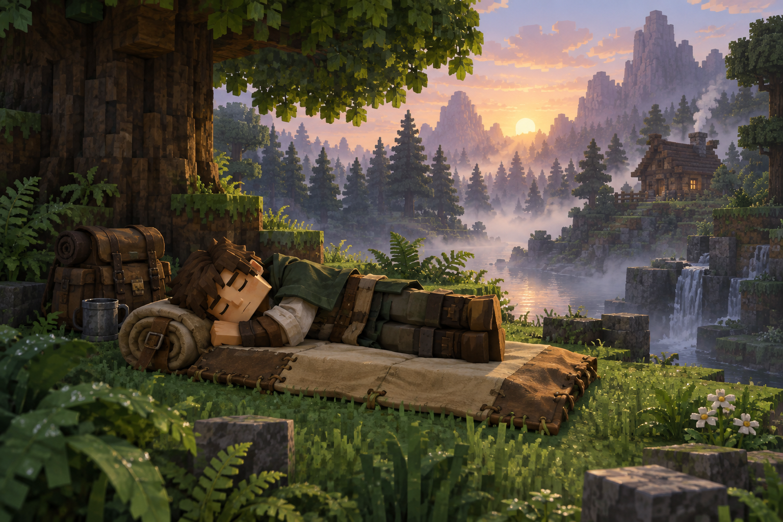 Artwork for Bedroll Rest: Lets the crude bedroll provide rest without replacing the player's saved home or respawn bed.