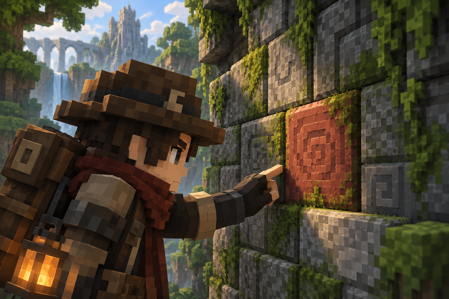 Artwork for Block Identification: Display the localized name and exact ID of the block under your aim.