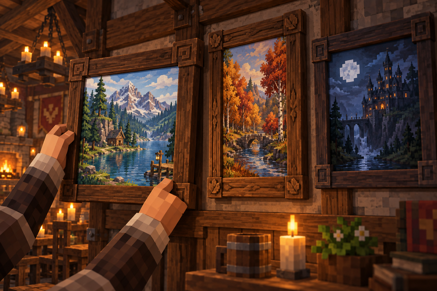 Artwork for Core Posters: Craft wooden frames and select original picture collections for building interiors.