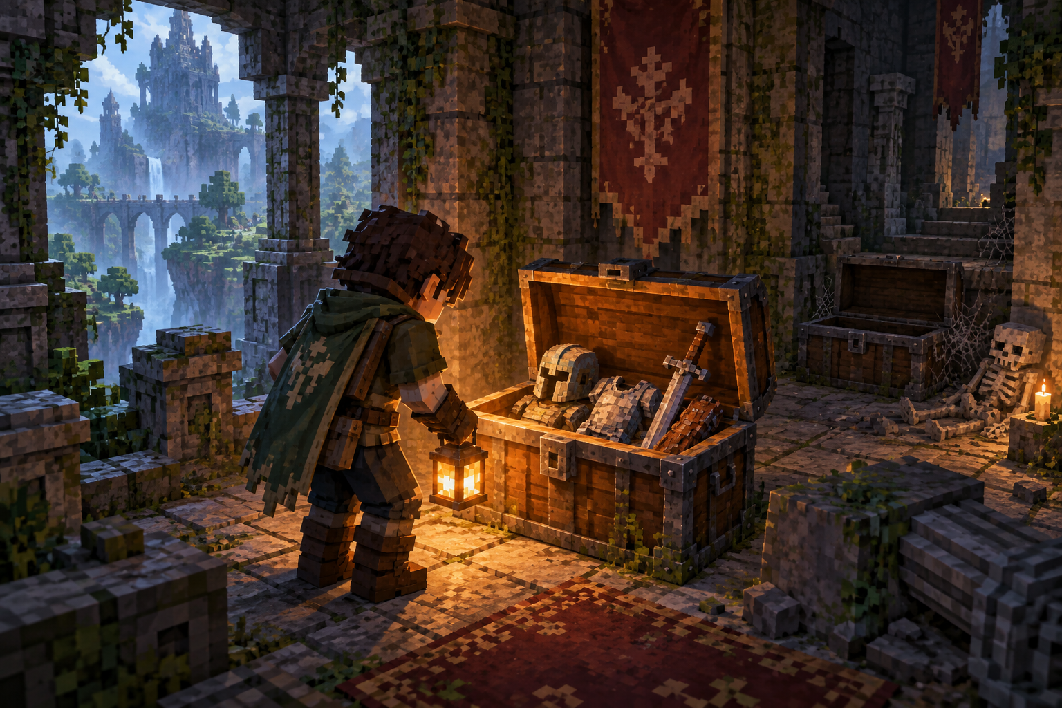 Artwork for One-Time Natural Loot: Fills eligible new natural chests and wardrobes once, preserving player containers and used or legacy-empty containers, with a 60-second join grace.